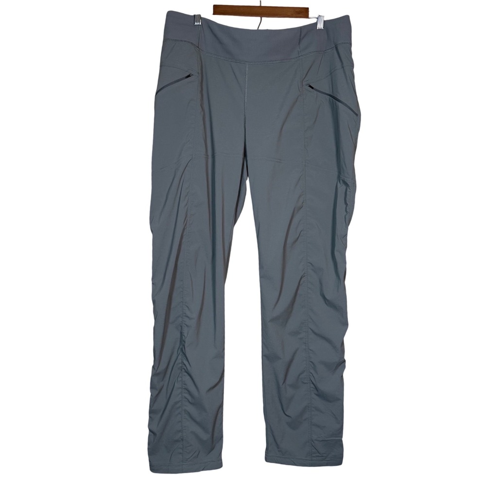 PrAna Koen Pants Womens XXL Tall Grey UPF 50 Hiking Outdoor Gorpcore Trail
